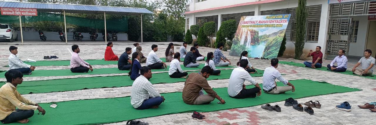 ज्ञानस्थली महाविद्यालय बचावली में मनाया गया अंतरराष्ट्रीय योग दिवस