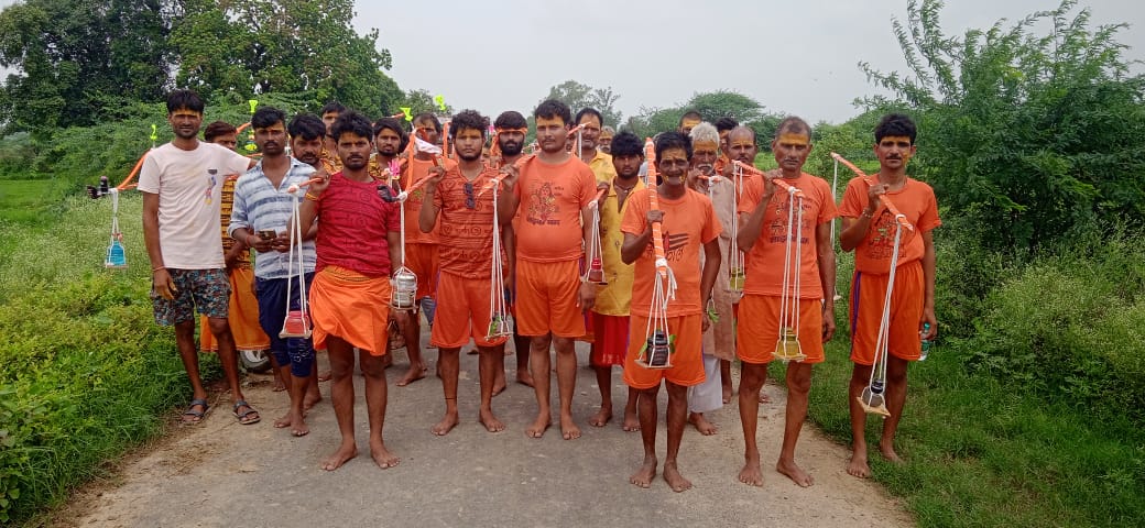 वेतवंती गंगा मैय्या जुझारपुरा एरच से हरदुआ तक निकली ऐतिहासिक कावड़ यात्रा