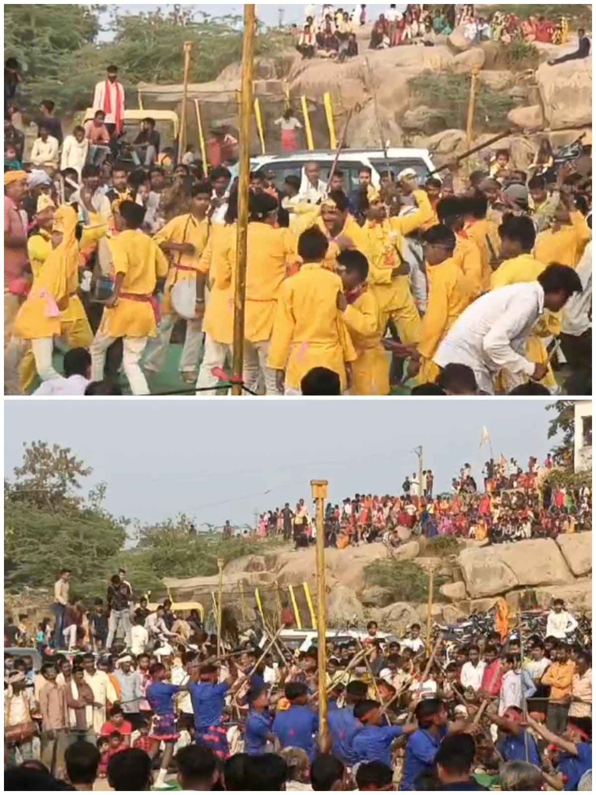 बुंदेलखंड के जिला झाँसी में बाराद्वारी पर रामनरेश तिवारी के मुख्य आतिथ्य में हुआ दिवारी नृत्य प्रतियोगिता का आयोजन